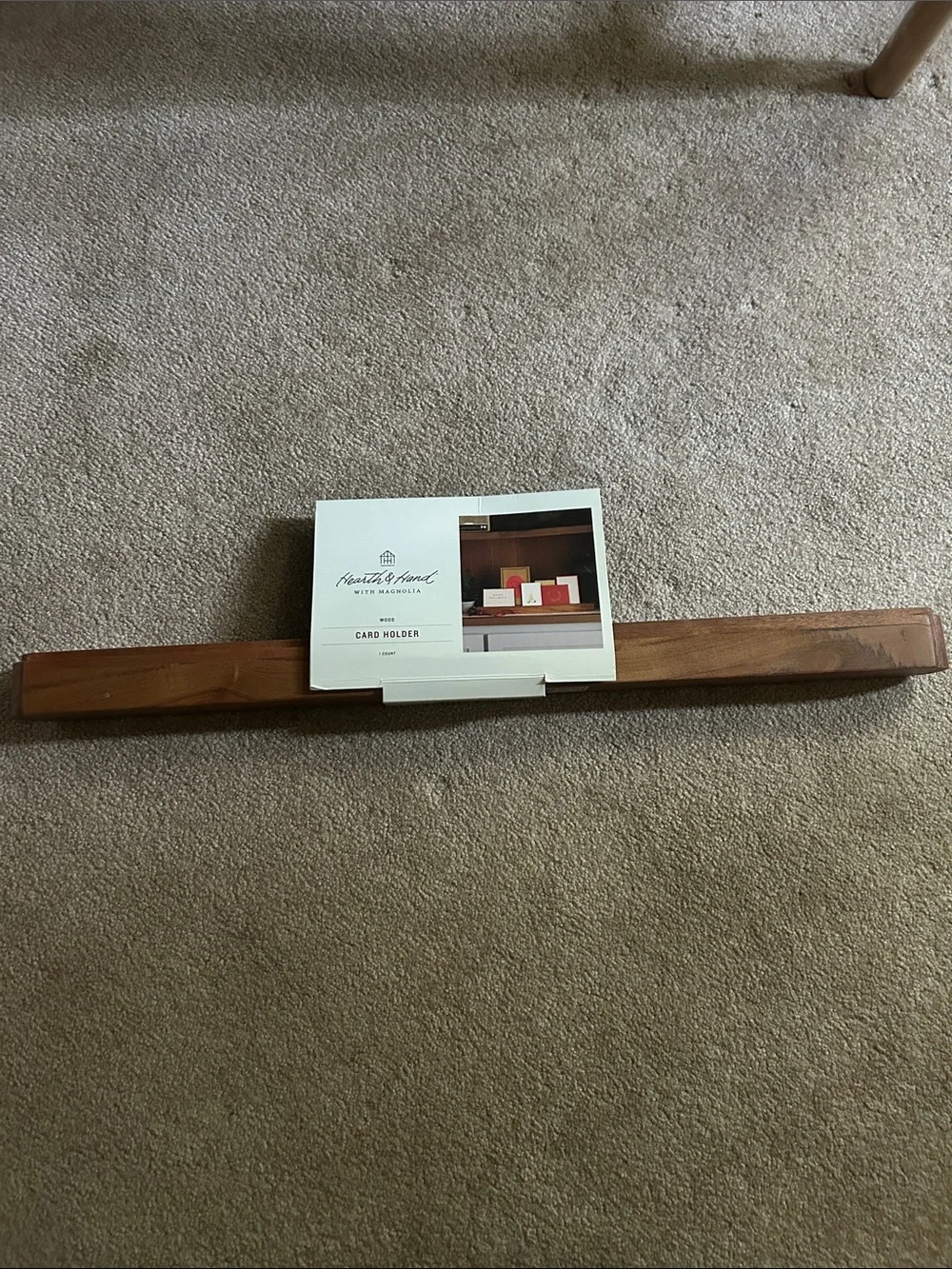 Hearth & Hand Wood Card Holder
